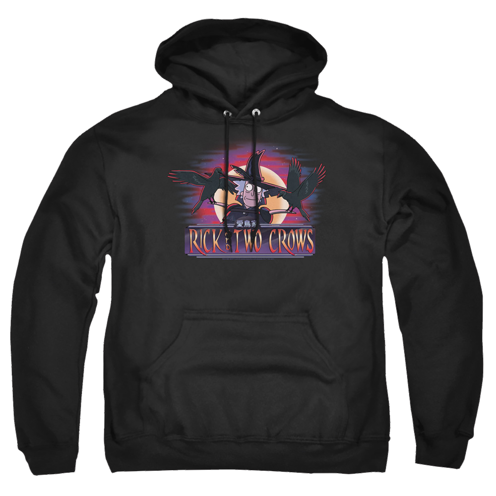 Rick and Morty Rick And Two Crows - Pullover Hoodie Pullover Hoodie Rick and Morty   