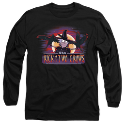 Rick and Morty Rick And Two Crows - Men's Long Sleeve T-Shirt Men's Long Sleeve T-Shirt Rick and Morty   