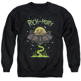 Rick and Morty Ufo - Men's Crewneck Sweatshirt Men's Crewneck Sweatshirt Rick and Morty   