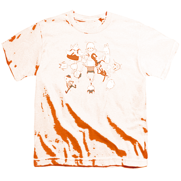 Orange youth t-shirt for ages 8 to 12 with Adventure Time Glob Ball graphic