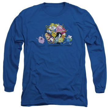 Royal men's long sleeve t-shirt with Adventure Time Glob Ball graphic