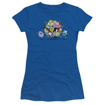 Royal juniors t-shirt with Adventure Time Glob Ball graphic