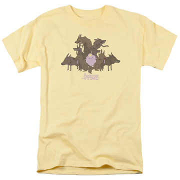 Banana men's regular fit t-shirt with Adventure Time Lsp & Wolves graphic