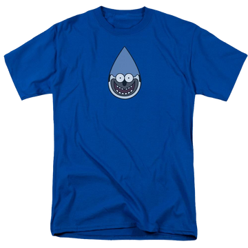 Royal men's regular fit t-shirt with Regular Show Mordecai graphic