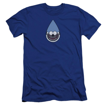 Royal men's premium slim fit t-shirt with Regular Show Mordecai graphic
