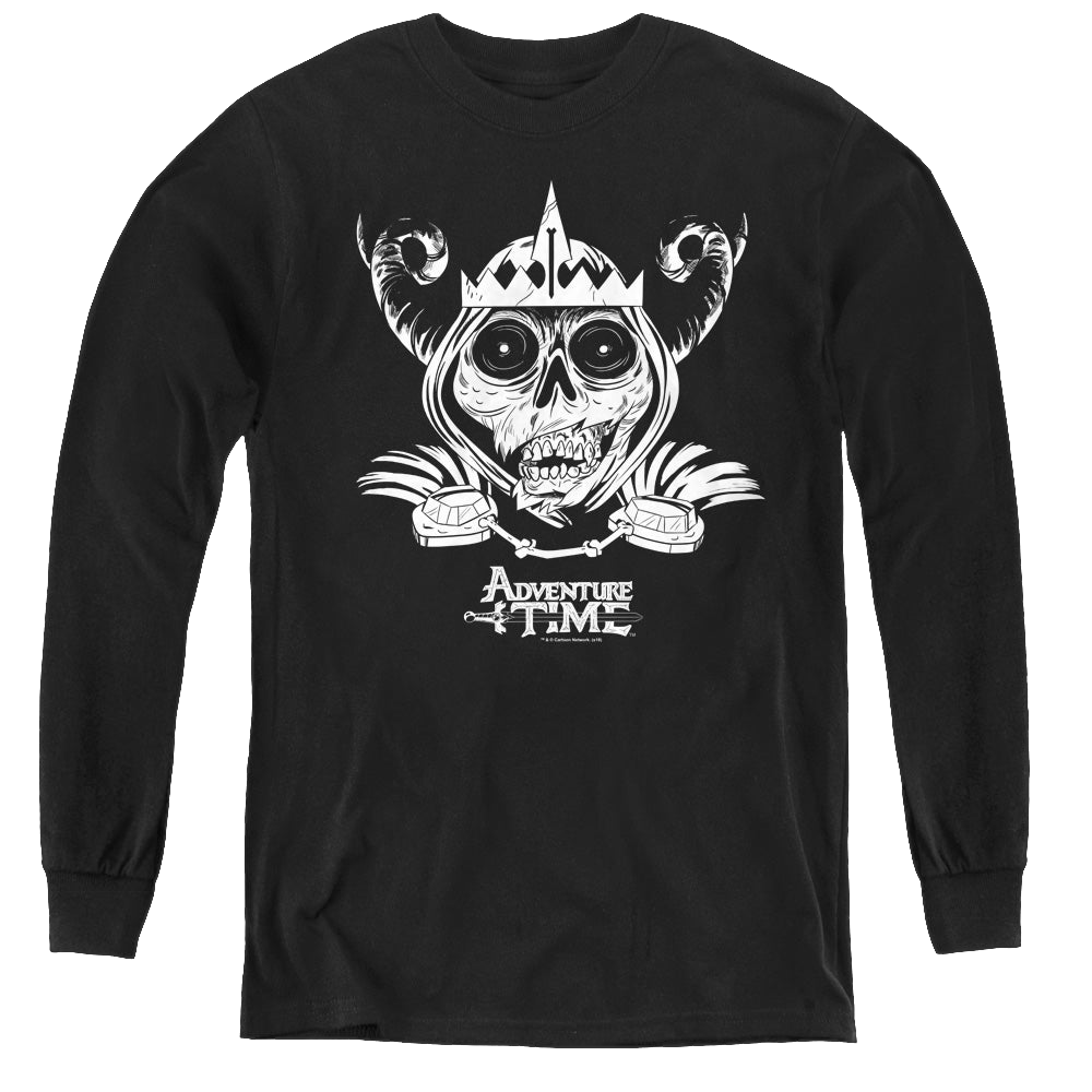 Adventure Time Skull Face - Youth Long Sleeve T-Shirt Youth Long Sleeve T-Shirt Adventure Time   