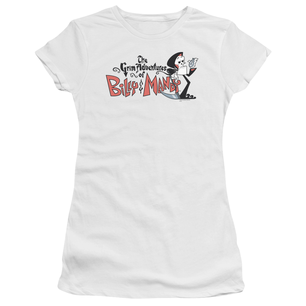 Grim Adventures of Billy & Mandy, The Logo - Juniors T-Shirt Juniors T-Shirt The Grim Adventures of Billy & Mandy   