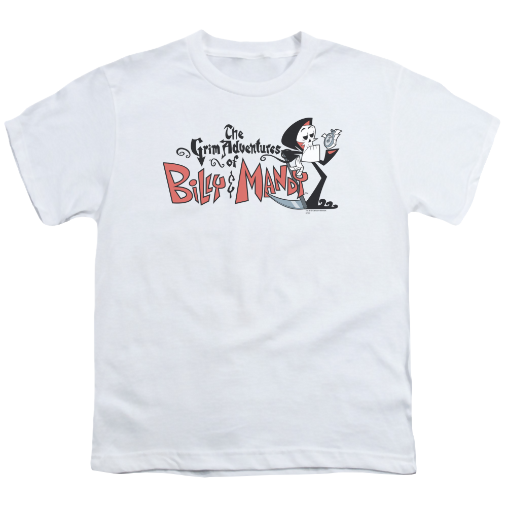 Grim Adventures of Billy & Mandy, The Logo - Youth T-Shirt Youth T-Shirt (Ages 8-12) The Grim Adventures of Billy & Mandy   
