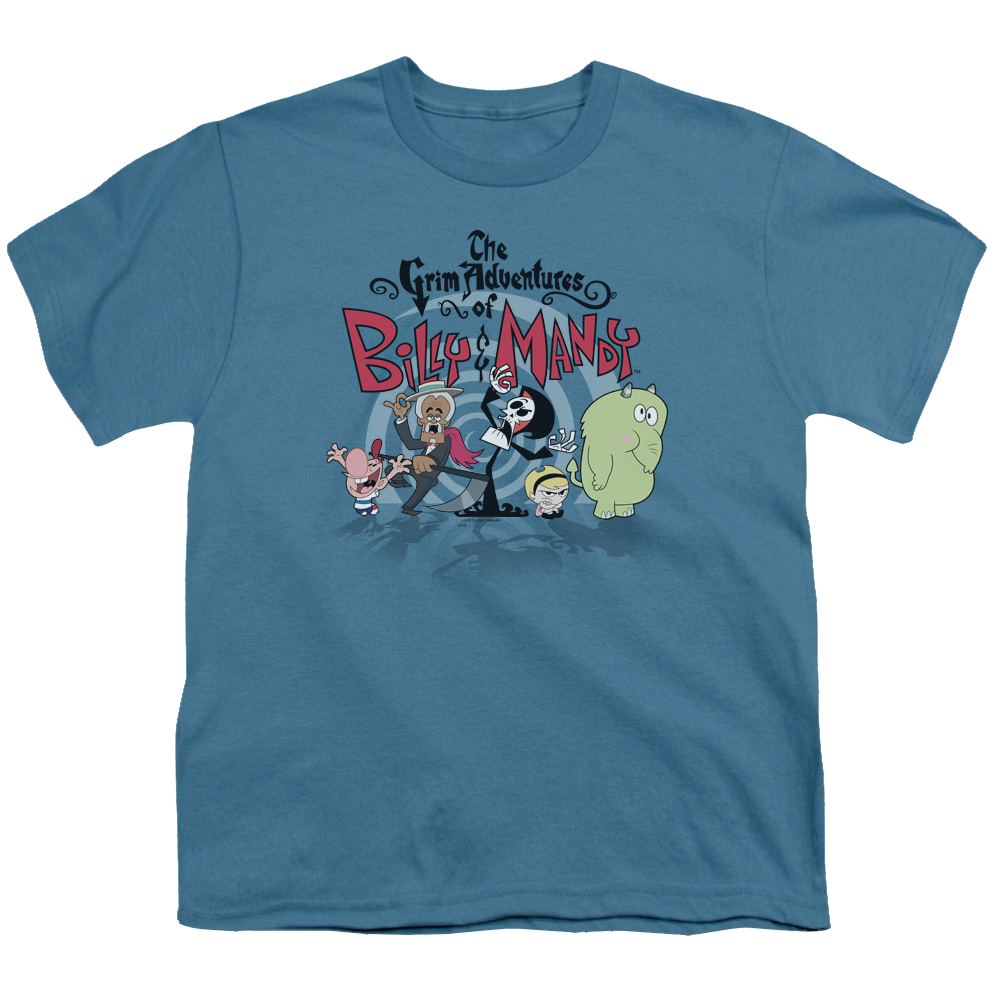 Grim Adventures of Billy & Mandy, The Group Shot - Youth T-Shirt Youth T-Shirt (Ages 8-12) The Grim Adventures of Billy & Mandy   