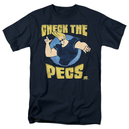 Johnny Bravo Check The Pects Men's Regular Fit T-Shirt Men's Regular Fit T-Shirt Johnny Bravo   