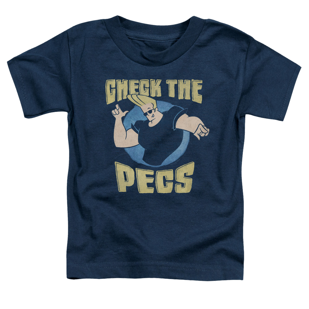 Johnny Bravo Check The Pects - Toddler T-Shirt Toddler T-Shirt Johnny Bravo   