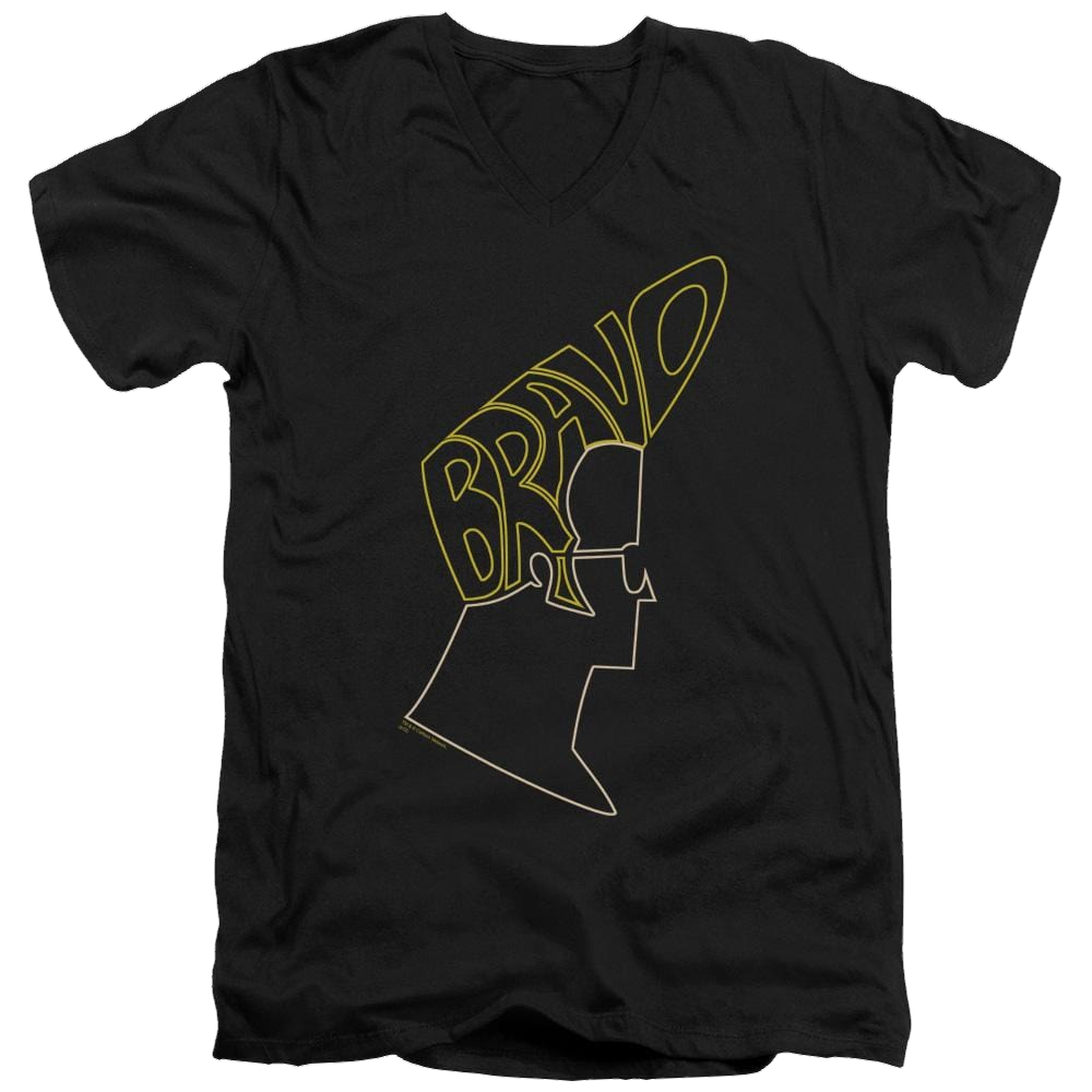 Johnny Bravo Bravo Hair Men's V-Neck T-Shirt Men's V-Neck T-Shirt Johnny Bravo   