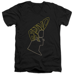 Johnny Bravo Bravo Hair Men's V-Neck T-Shirt Men's V-Neck T-Shirt Johnny Bravo   