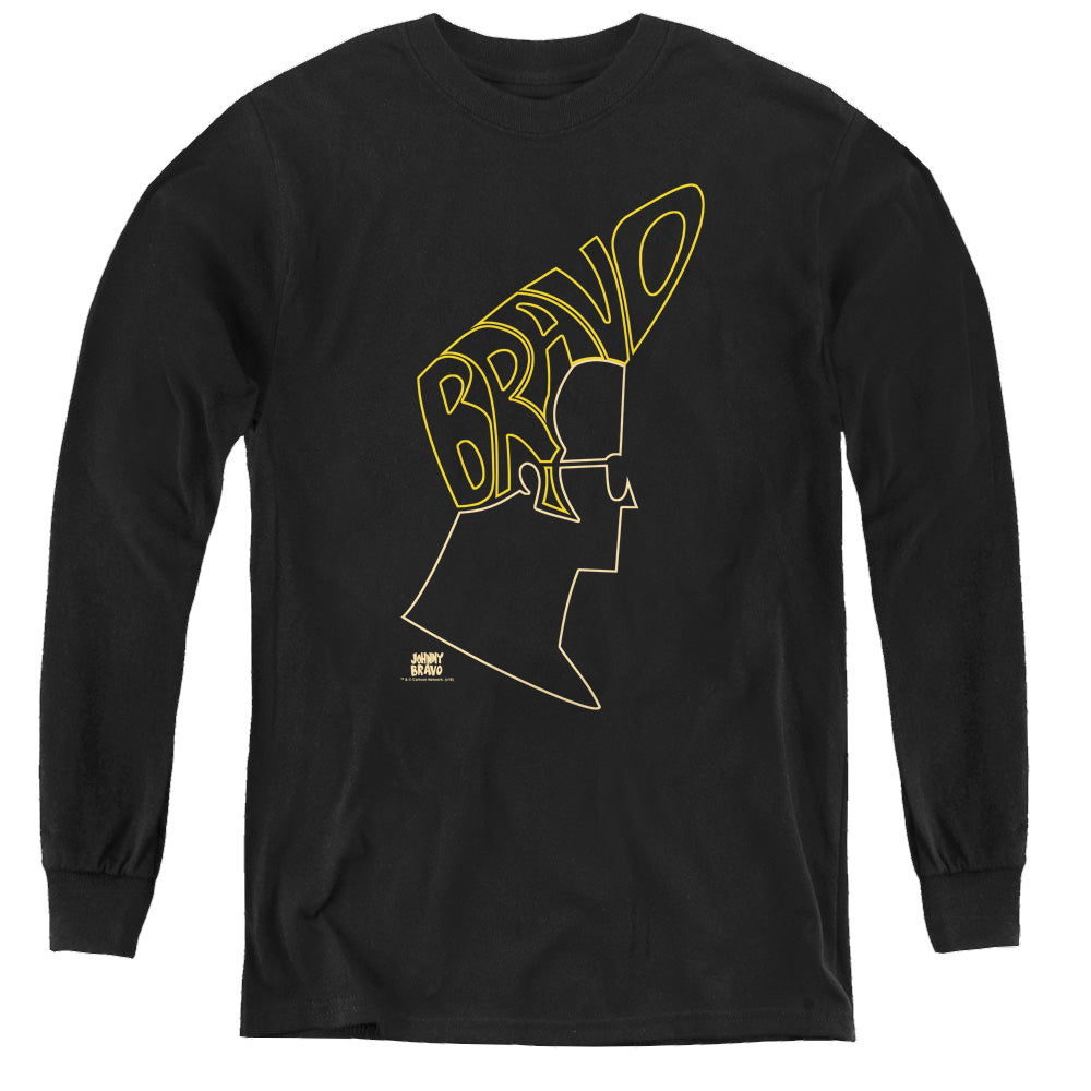Johnny Bravo Bravo Hair - Youth Long Sleeve T-Shirt Youth Long Sleeve T-Shirt Johnny Bravo   