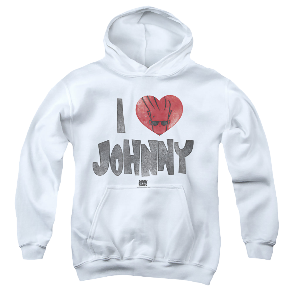 Johnny Bravo I Heart Johnny - Youth Hoodie Youth Hoodie (Ages 8-12) Johnny Bravo   