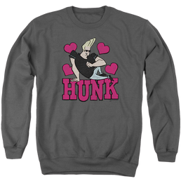 Johnny Bravo Hunk Men's Crewneck Sweatshirt Men's Crewneck Sweatshirt Johnny Bravo   