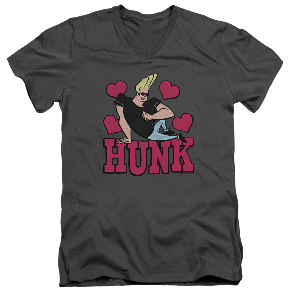 Johnny Bravo Hunk Men's V-Neck T-Shirt Men's V-Neck T-Shirt Johnny Bravo   
