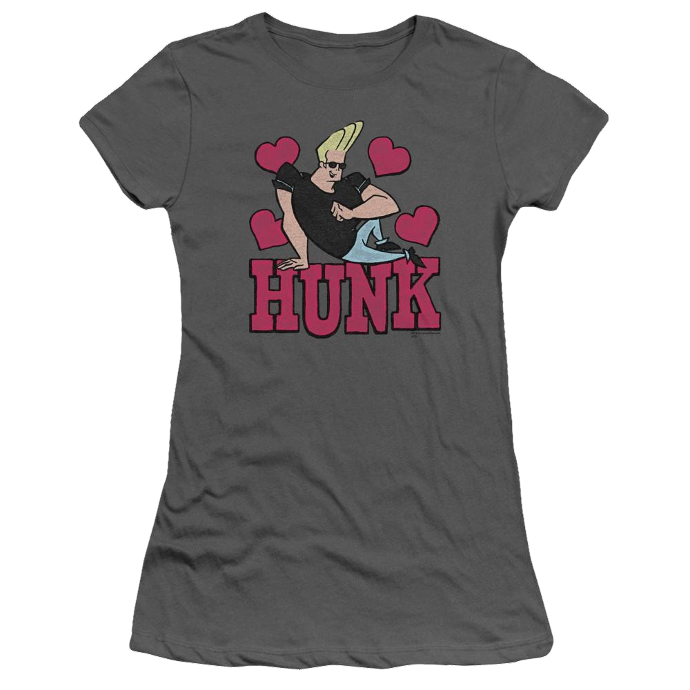 Johnny Bravo Hunk Juniors T-Shirt Juniors T-Shirt Johnny Bravo   