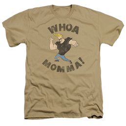 Johnny Bravo Whoa Momma Men's Heather T-Shirt Men's Heather T-Shirt Johnny Bravo   