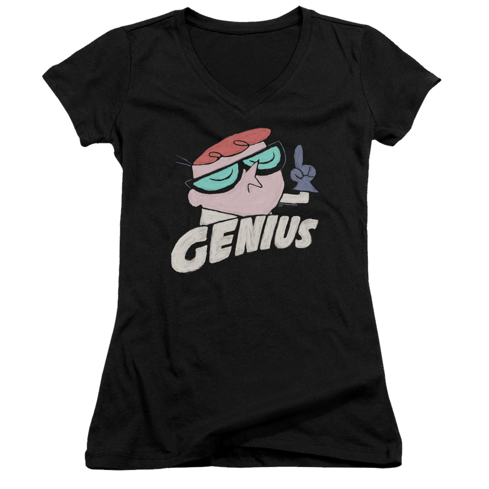 Dexter's Laboratory Genius - Juniors V-Neck T-Shirt Juniors V-Neck T-Shirt Dexter's Laboratory   