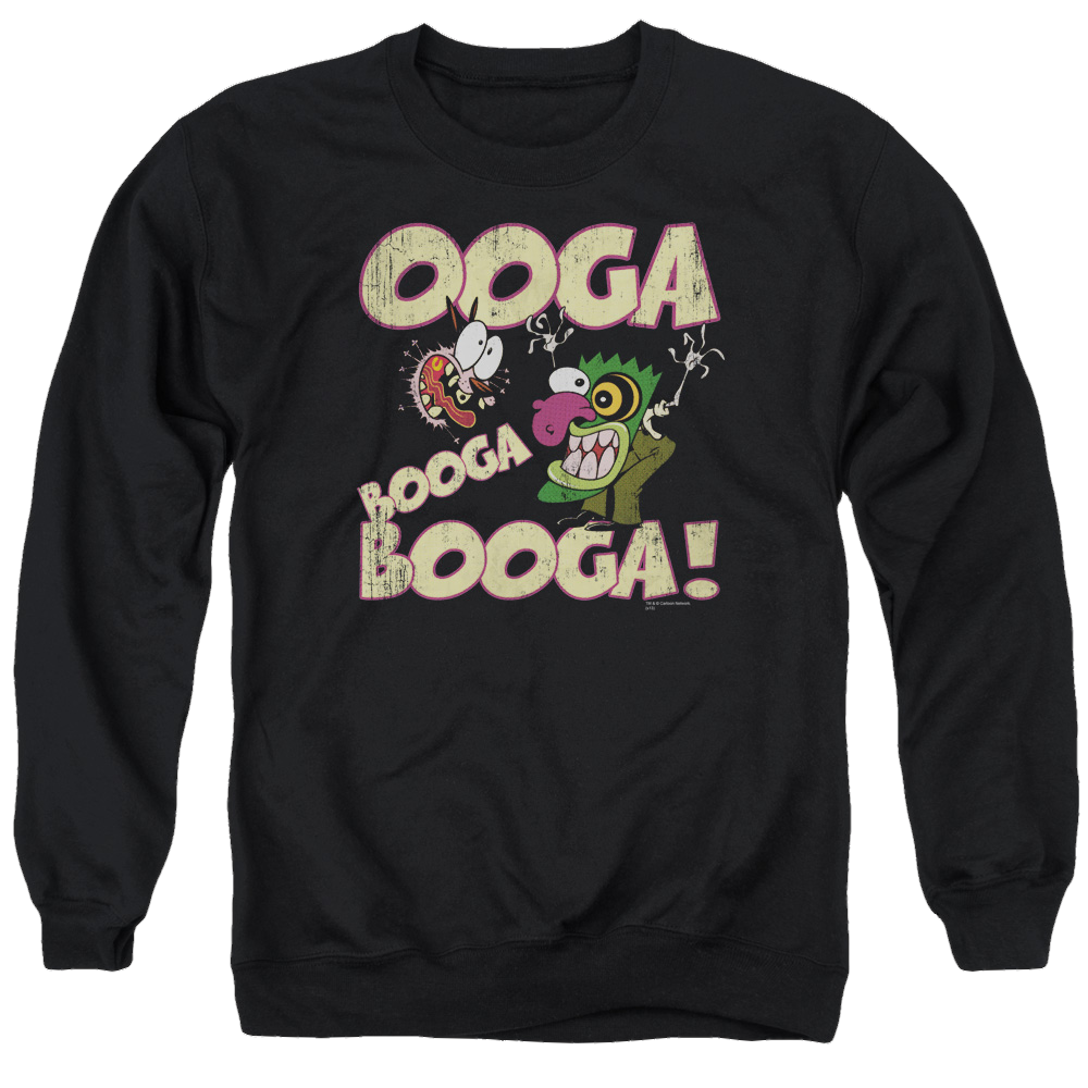 Courage Ooga Booga Booga - Men's Crewneck Sweatshirt Men's Crewneck Sweatshirt Courage the Cowardly Dog   
