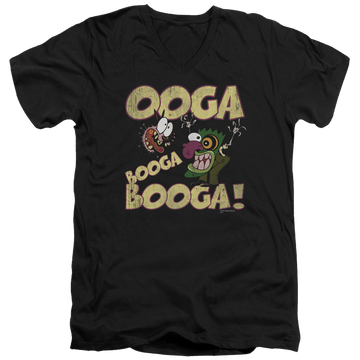 Courage Ooga Booga Booga - Men's V-Neck T-Shirt Men's V-Neck T-Shirt Courage the Cowardly Dog   