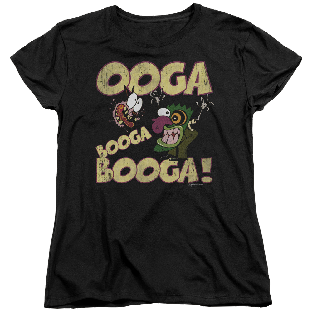 Courage Ooga Booga Booga - Women's T-Shirt Women's T-Shirt Courage the Cowardly Dog   