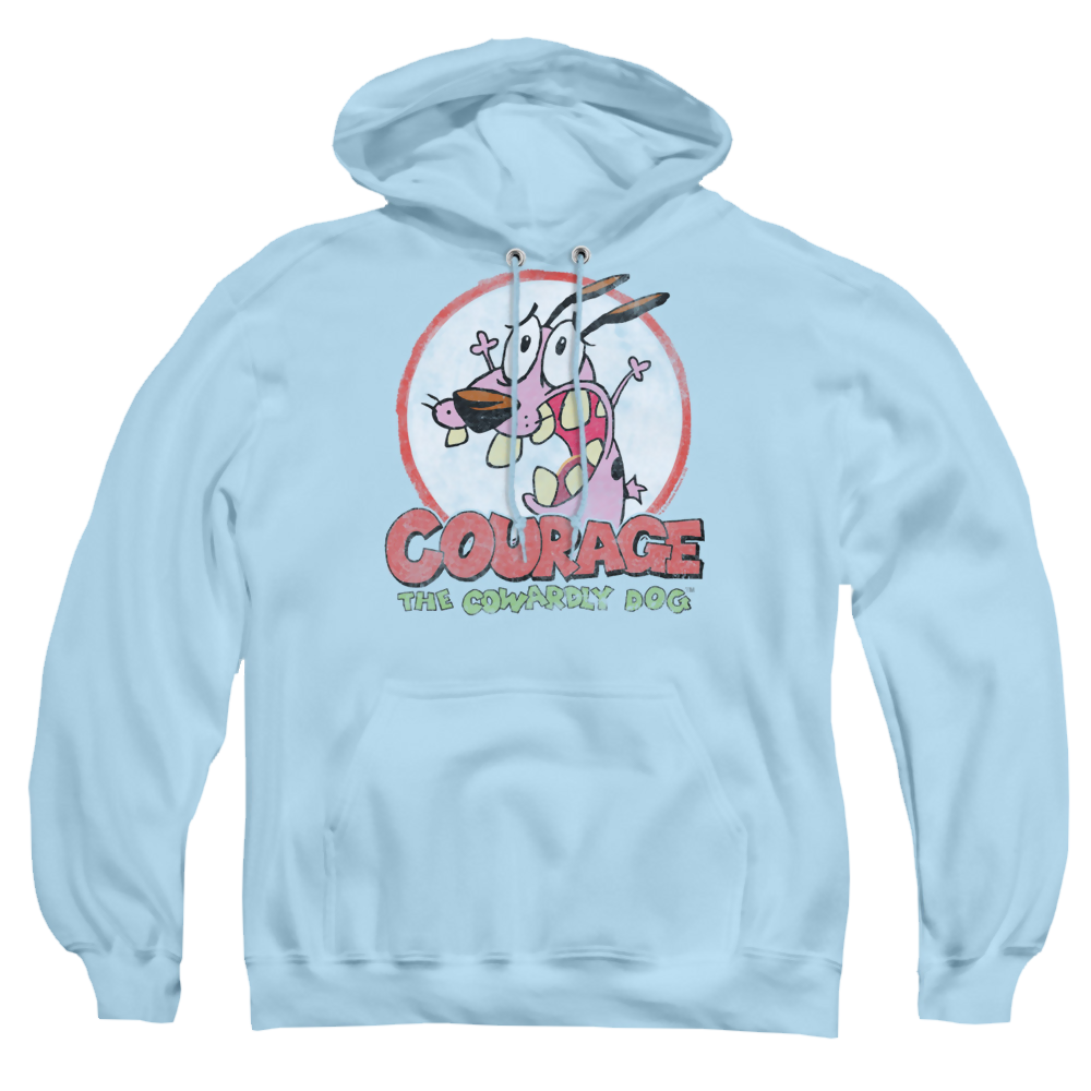 Courage the Cowardly Dog Vintage Courage - Pullover Hoodie Pullover Hoodie Courage the Cowardly Dog   