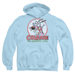 Courage the Cowardly Dog Vintage Courage - Pullover Hoodie Pullover Hoodie Courage the Cowardly Dog   