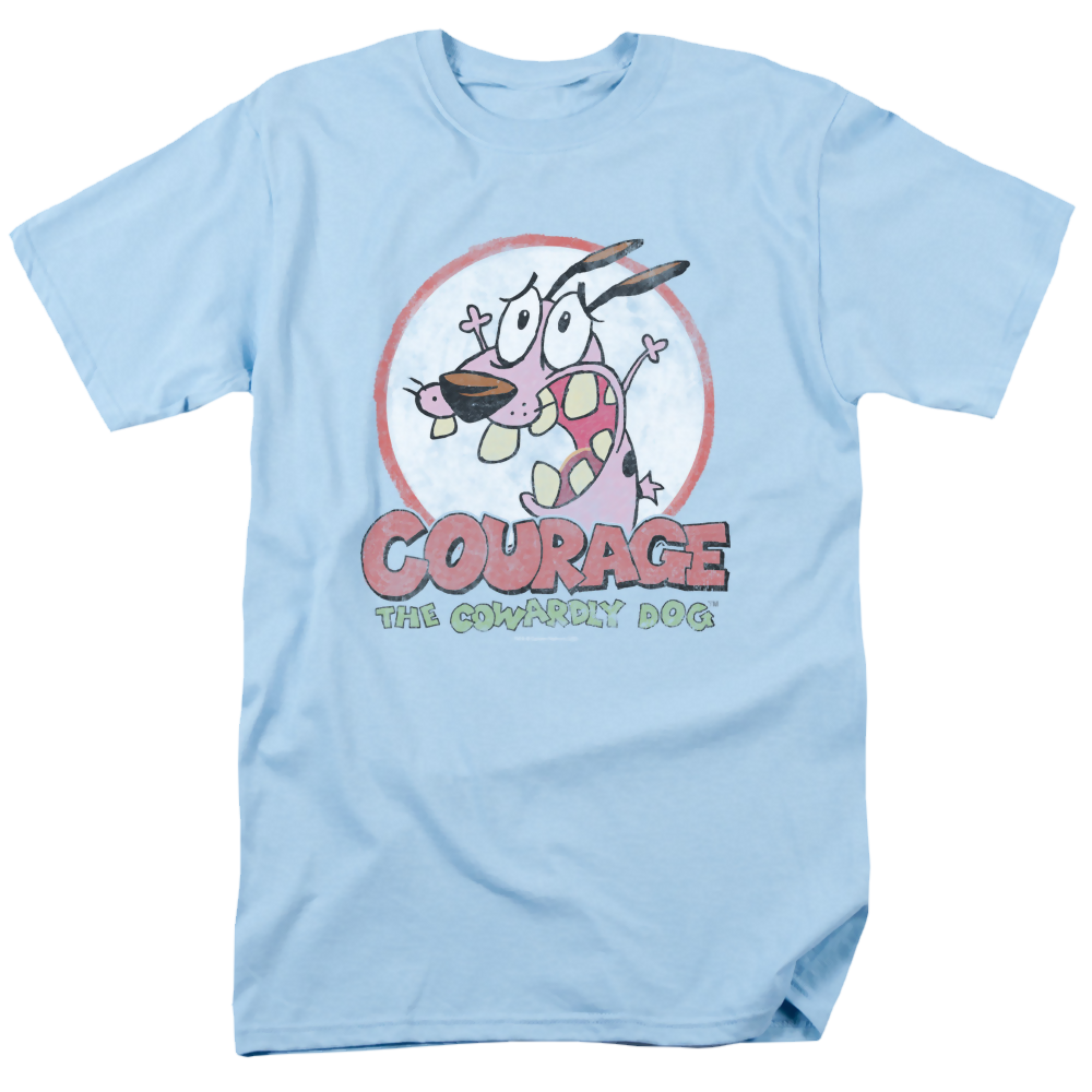 Courage the Cowardly Dog Vintage Courage - Men's Regular Fit T-Shirt Men's Regular Fit T-Shirt Courage the Cowardly Dog   