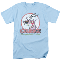 Courage the Cowardly Dog Vintage Courage - Men's Regular Fit T-Shirt Men's Regular Fit T-Shirt Courage the Cowardly Dog   