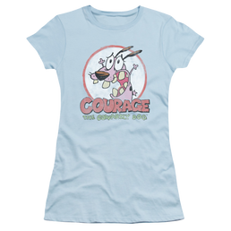 Courage The Cowardly Dog Vintage Courage - Juniors T-Shirt Juniors T-Shirt Courage the Cowardly Dog   