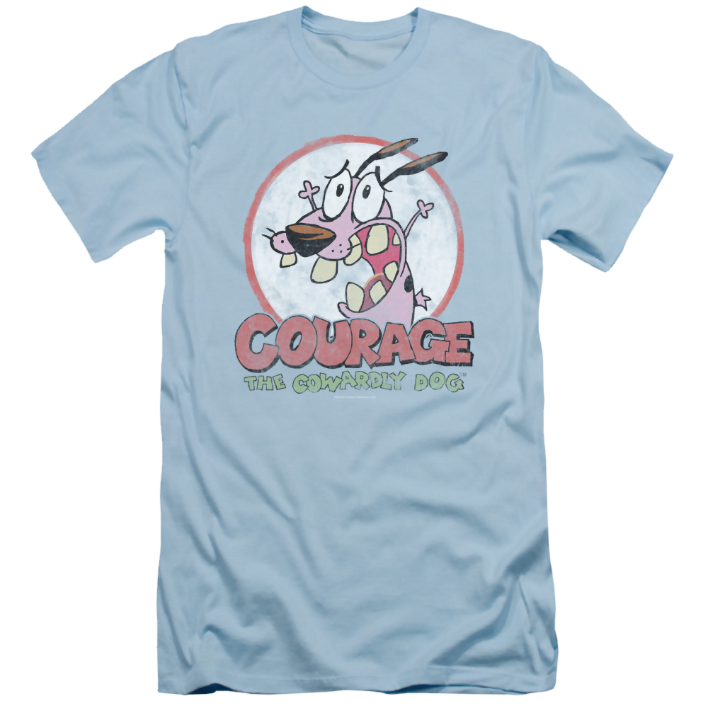 Courage The Cowardly Dog Vintage Courage - Men's Slim Fit T-Shirt Men's Slim Fit T-Shirt Courage the Cowardly Dog   
