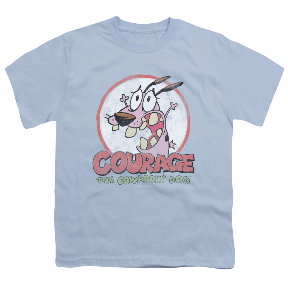 Courage the Cowardly Dog Vintage Courage - Youth T-Shirt Youth T-Shirt (Ages 8-12) Courage the Cowardly Dog   