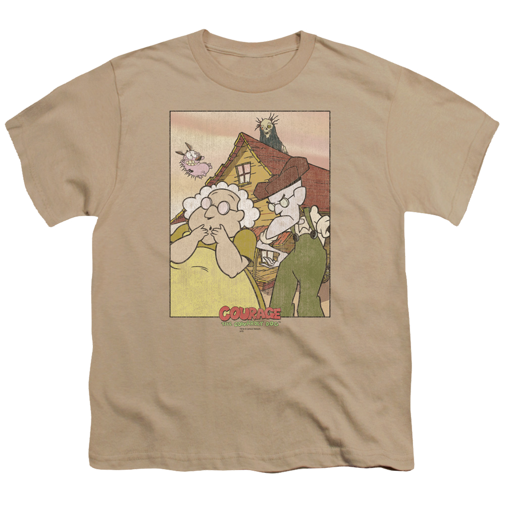 Courage the Cowardly Dog Gothic Courage - Youth T-Shirt Youth T-Shirt (Ages 8-12) Courage the Cowardly Dog   