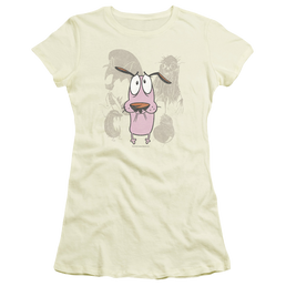 Courage Monsters - Juniors T-Shirt Juniors T-Shirt Courage the Cowardly Dog   