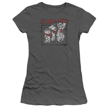 Charcoal juniors t-shirt with Ed, Edd n Eddy Stand By Me graphic