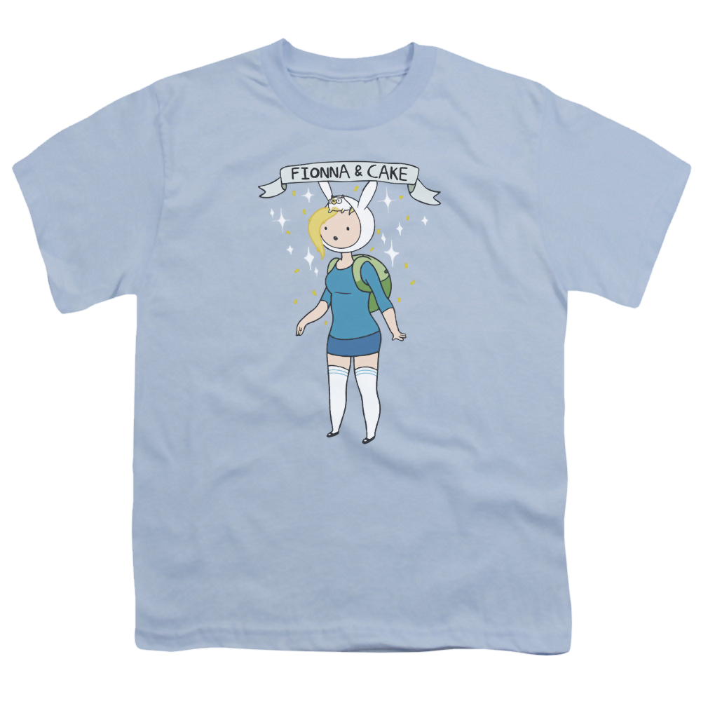 Adventure Time Fionna & Cake - Youth T-Shirt Youth T-Shirt (Ages 8-12) Adventure Time   