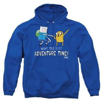 Royal pullover hoodie with Adventure Time Fist Bump graphic
