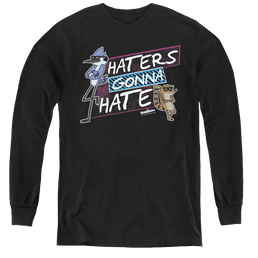 Regular Show, The Haters Gonna Hate - Youth Long Sleeve T-Shirt Youth Long Sleeve T-Shirt The Regular Show   