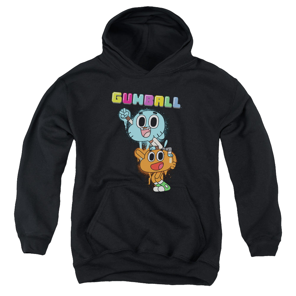 Amazing World of Gumball, The Gumball Spray - Youth Hoodie Youth Hoodie (Ages 8-12) The Amazing World Of Gumball   