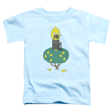 Light blue toddler t-shirt with Adventure Time Lemongrab graphic