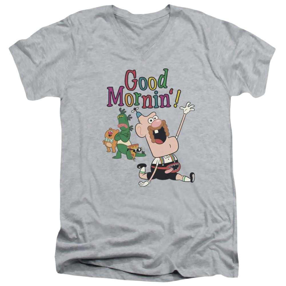 Uncle Grandpa Good Mornin Men's V-Neck T-Shirt Men's V-Neck T-Shirt Uncle Grandpa   