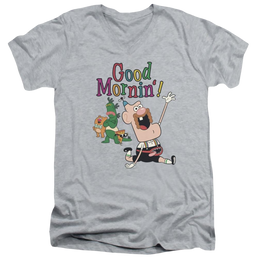 Uncle Grandpa Good Mornin Men's V-Neck T-Shirt Men's V-Neck T-Shirt Uncle Grandpa   