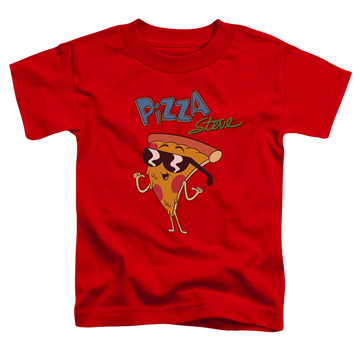 Red toddler t-shirt with Uncle Grandpa Pizza Steve graphic