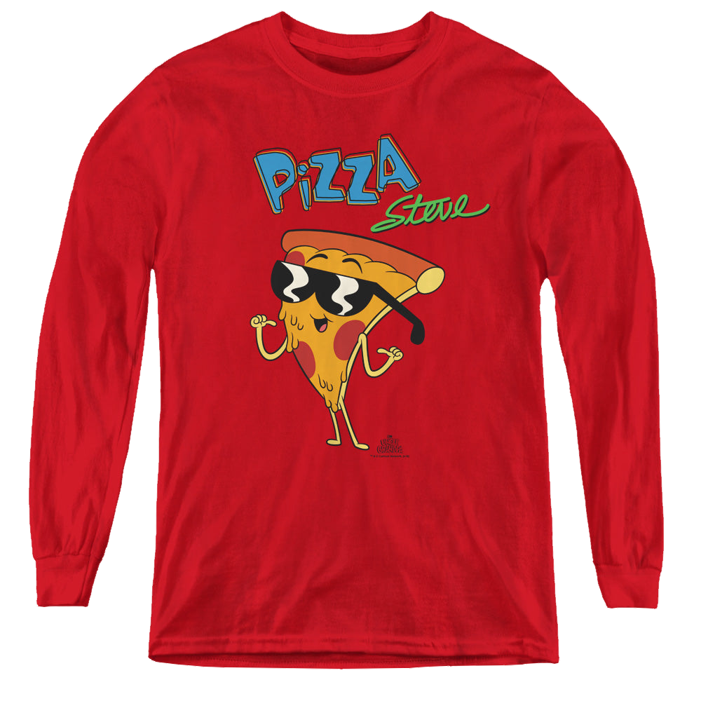 Uncle Grandpa Pizza Steve - Youth Long Sleeve T-Shirt Youth Long Sleeve T-Shirt Uncle Grandpa   