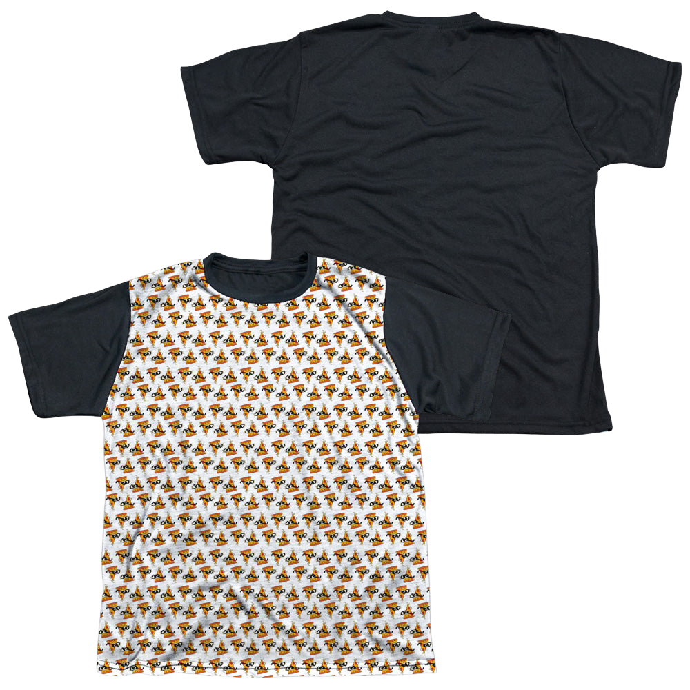 Uncle Grandpa Pizzas - Youth Black Back T-Shirt Youth Black Back T-Shirt (Ages 8-12) Uncle Grandpa   