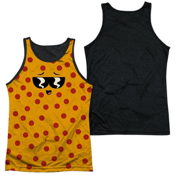 Uncle Grandpa Pizza Face men's black back tank
