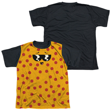 Uncle Grandpa Pizza Face youth black back t-shirt for ages 8 to 12