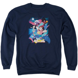 Steven Universe Group Shot Men's Crewneck Sweatshirt Men's Crewneck Sweatshirt Steven Universe   